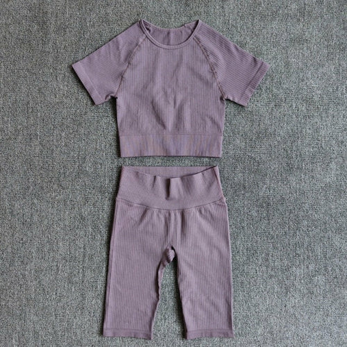Yoga Set Seamless Women's Sportswear Workout Clothes Athletic Wear Gym