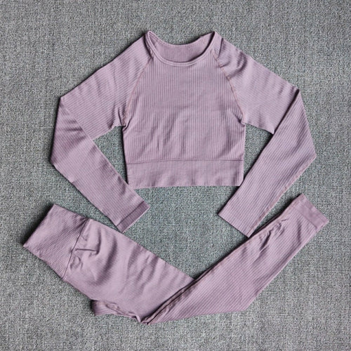 Yoga Set Seamless Women's Sportswear Workout Clothes Athletic Wear Gym