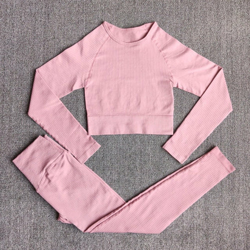 Yoga Set Seamless Women's Sportswear Workout Clothes Athletic Wear Gym