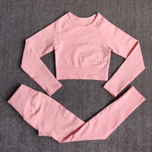 Yoga Set Seamless Women's Sportswear Workout Clothes Athletic Wear Gym