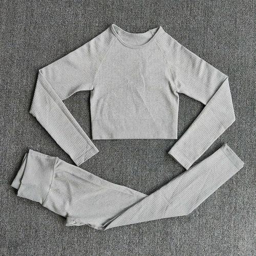 Yoga Set Seamless Women's Sportswear Workout Clothes Athletic Wear Gym