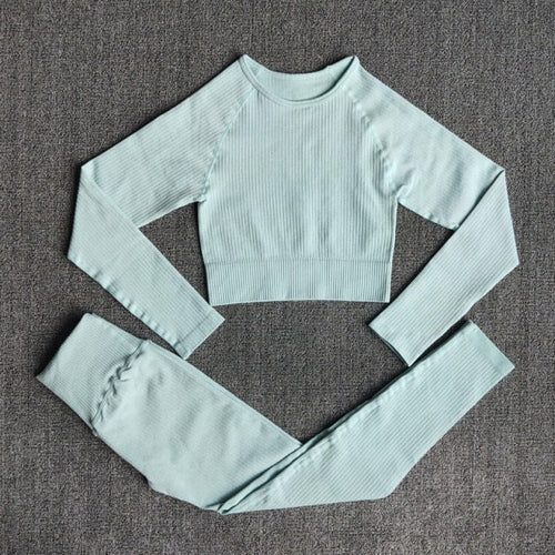 Yoga Set Seamless Women's Sportswear Workout Clothes Athletic Wear Gym