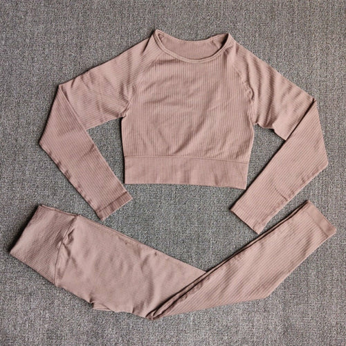 Yoga Set Seamless Women's Sportswear Workout Clothes Athletic Wear Gym