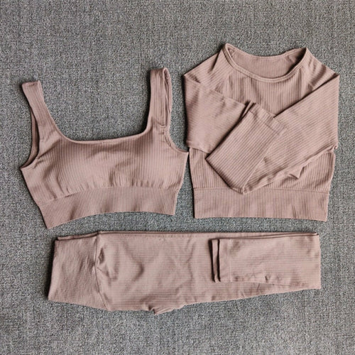 Yoga Set Seamless Women's Sportswear Workout Clothes Athletic Wear Gym