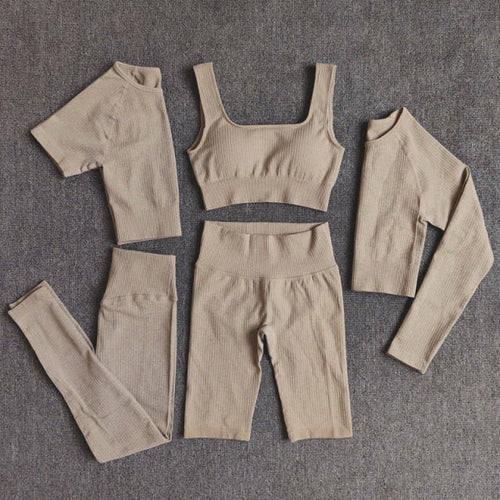Yoga Set Seamless Women's Sportswear Workout Clothes Athletic Wear Gym