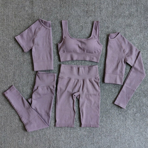 Yoga Set Seamless Women's Sportswear Workout Clothes Athletic Wear Gym