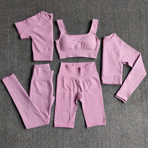 Yoga Set Seamless Women's Sportswear Workout Clothes Athletic Wear Gym
