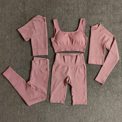 Yoga Set Seamless Women's Sportswear Workout Clothes Athletic Wear Gym
