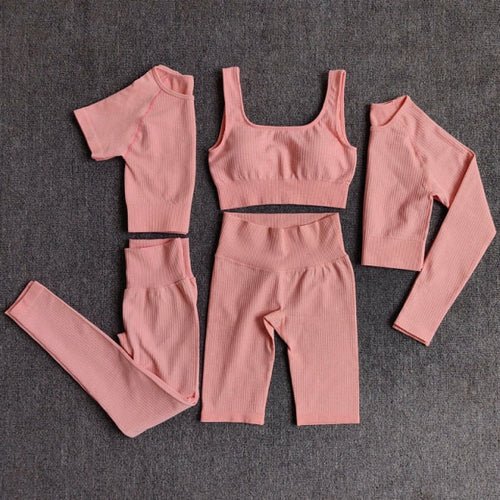 Yoga Set Seamless Women's Sportswear Workout Clothes Athletic Wear Gym