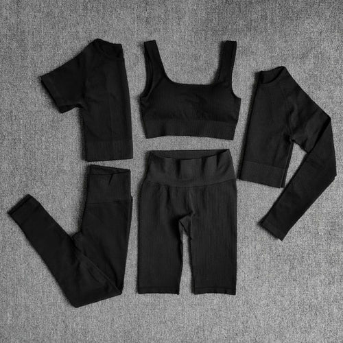 Yoga Set Seamless Women's Sportswear Workout Clothes Athletic Wear Gym