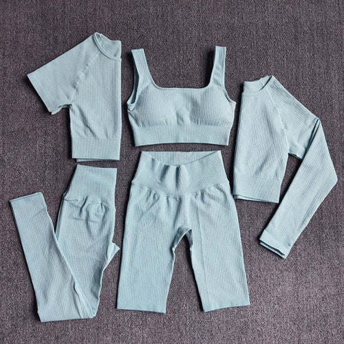 Yoga Set Seamless Women's Sportswear Workout Clothes Athletic Wear Gym